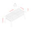 Lewes Rectangular Acacia Outdoor Coffee Table , 107cm cm W 51cm cm D-644436929