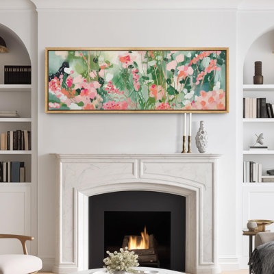 Vibrant Wildflower " Blossom Bliss Abstract Floral Modern Art Calm Warm Extra Large Artwork Pictures "