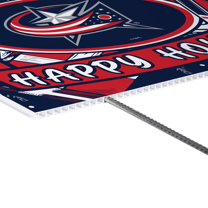 Enseigne de Columbus Blue Jackets, fête