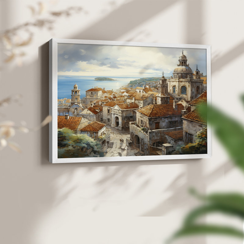 Paysage, série XCII, reproduction encadrée, H 16 po x l 20 po, Blanc