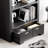 Classic black American style furniture bookcase