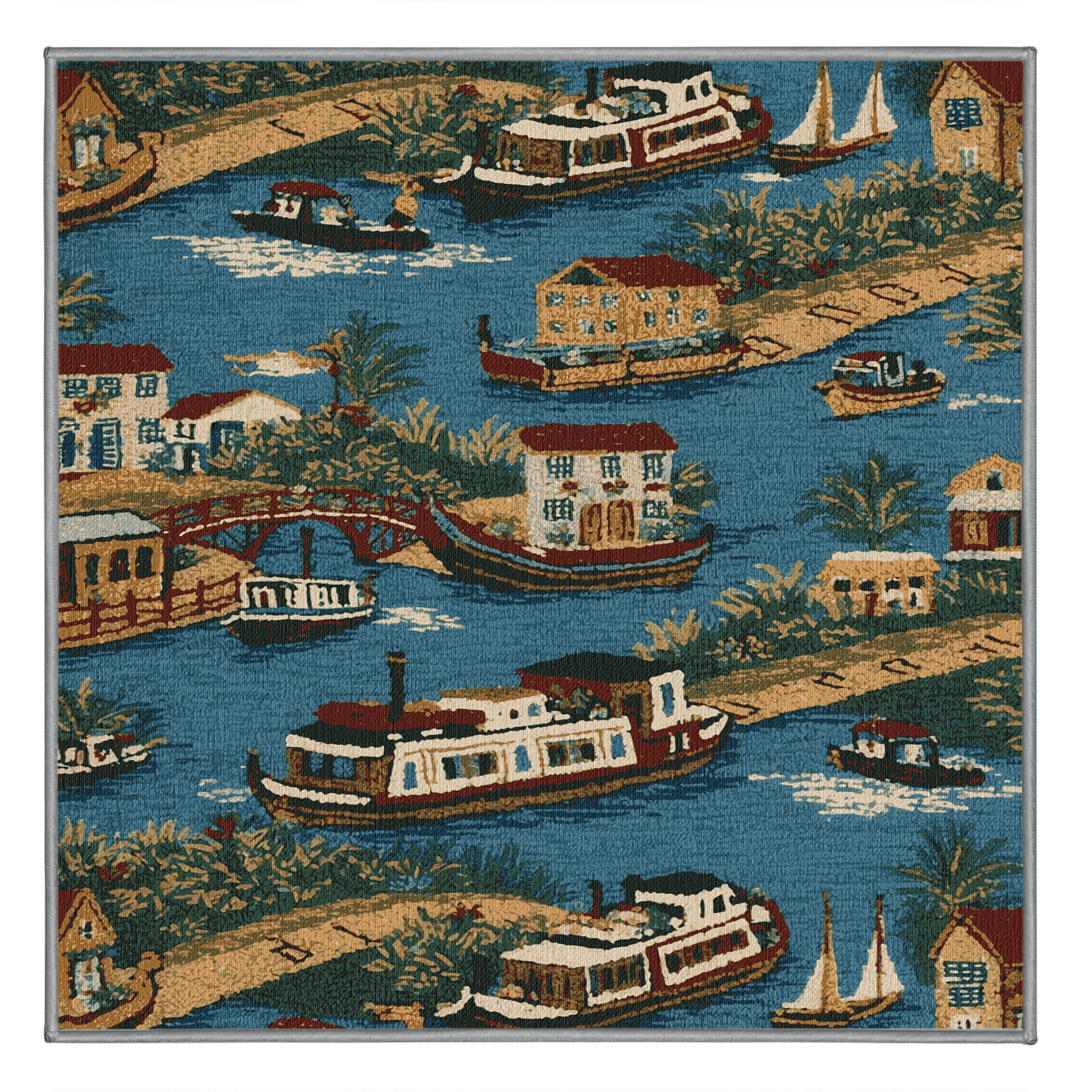 Transportation Rug Longshore Tides Machine Washable Transportation Green Area Rug | Wayfair