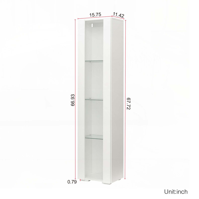 Armoire de cuisine avec lampe à bande, Blanc