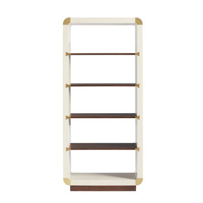 Bibliothèque en bois massif H 79 po x l 36 po