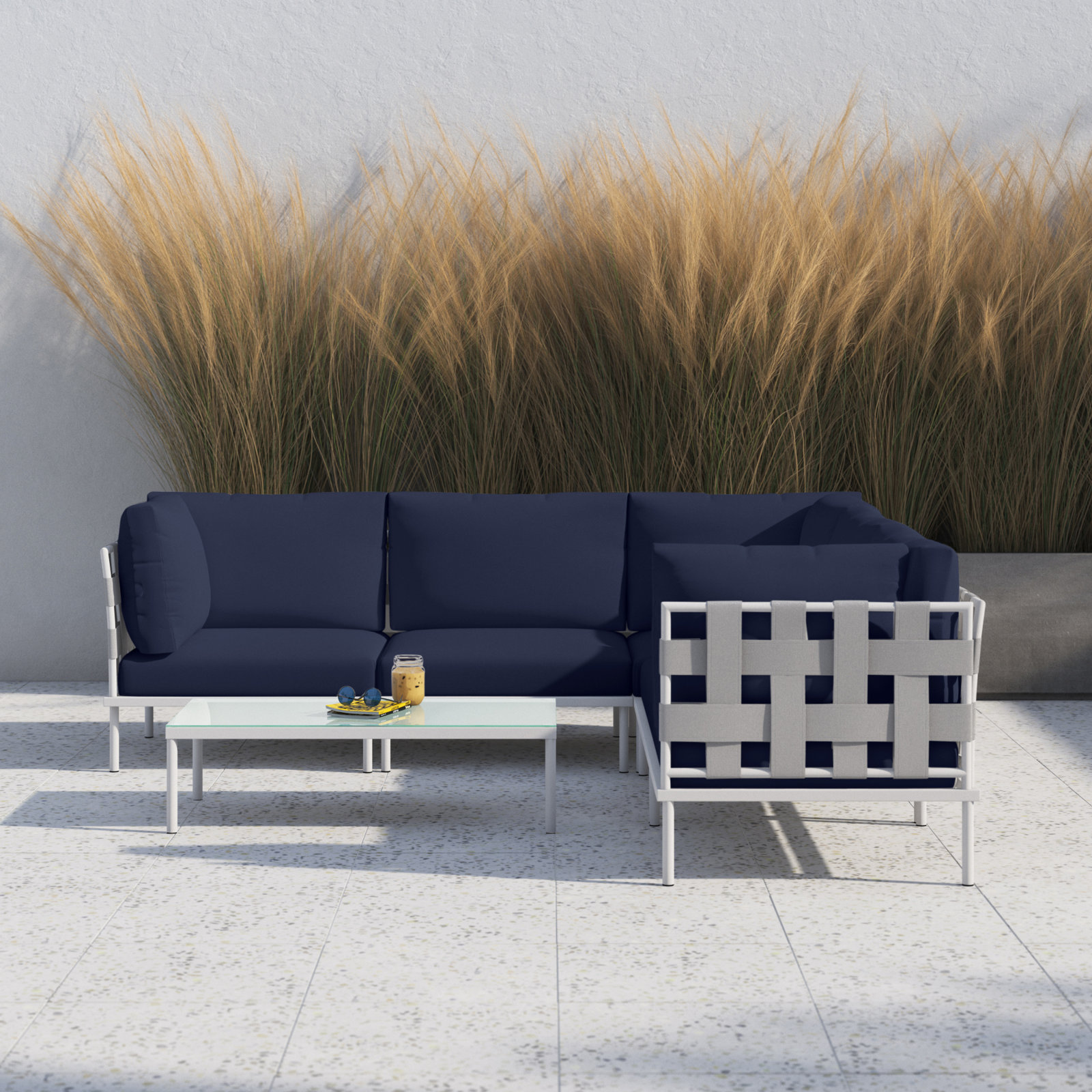 Harmony 5-Person Patio Seating Group, Navy