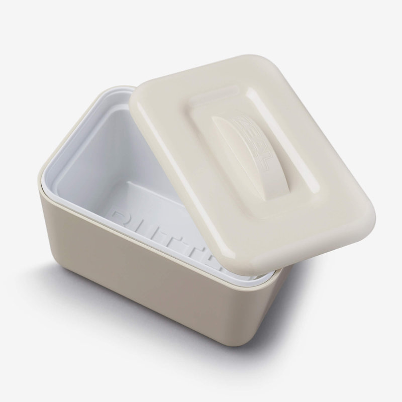 Zeal Melamine Butter Dish, Cream