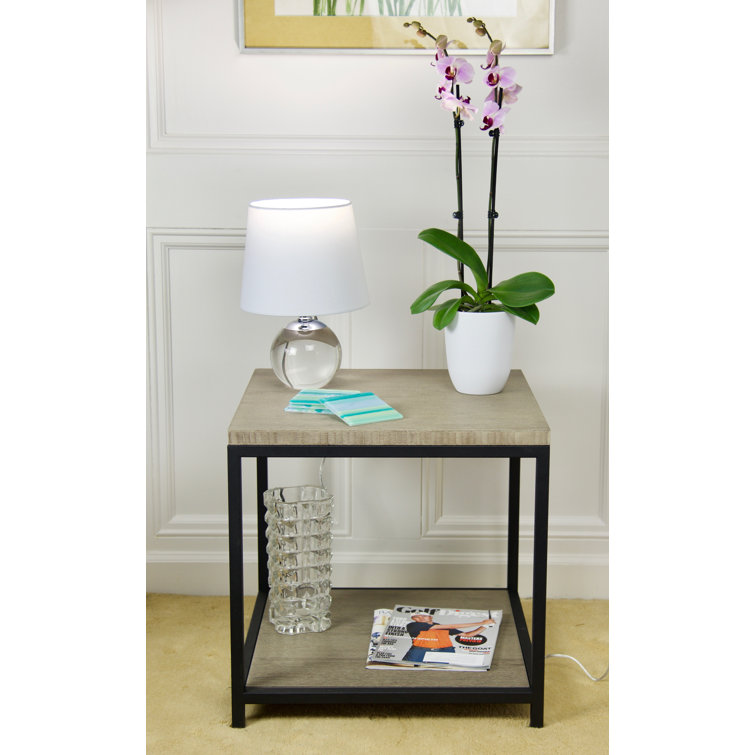 Anayanci Solid Wood Top End Table