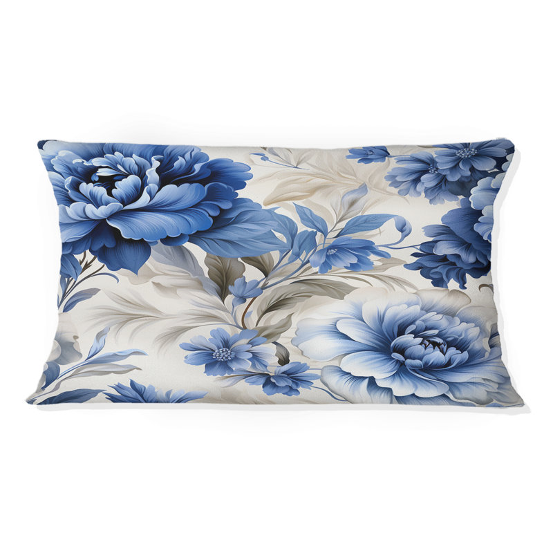 Coussin décoratif en polyester floral