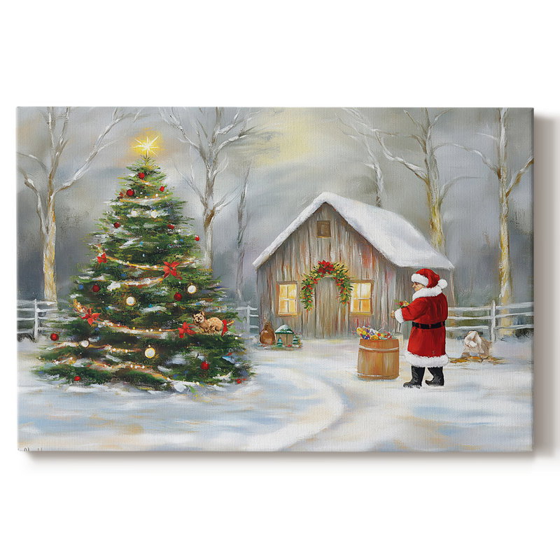 Christmas Holiday Art III - Toile tendue avec châssis - CLXI, H 18 po x l 27 po