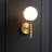 A Set Of 1 Or 2 LED Globe Wall Sconces With Frosted Glass Shades. Creative Wall Sconces Suitable For Bedrooms, Hallways, Dining Rooms, Bathrooms, And Living Rooms