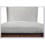 Ensemble de salle à manger de style Mid-Century moderne 7 pièces avec table rectangulaire, finition en bois chaud et chaises rembourrées confortables pour un repas élégant-1451629238