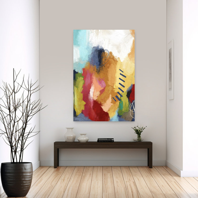 Art abstrait contemporain abstrait abstrait, 60" H x 40" W