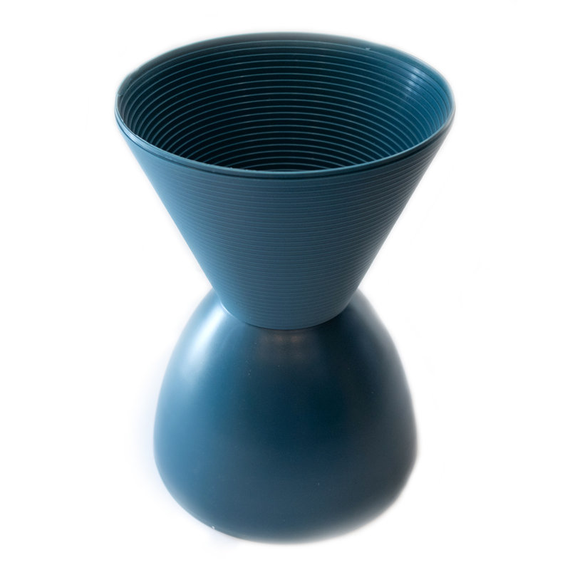 Amadeo Plastic Accent Stool, Navy