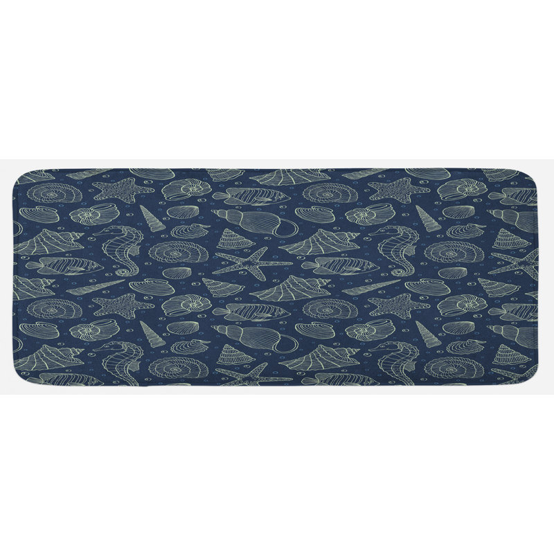Coastal Synthetic Kitchen Mat