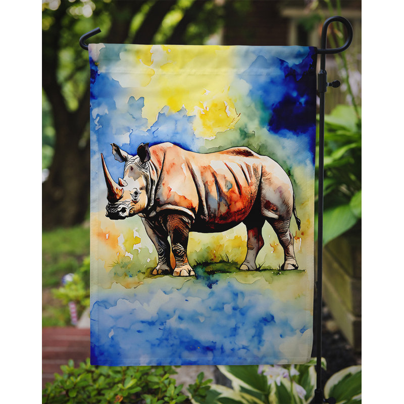 Drapeau de jardin Rhinoceros