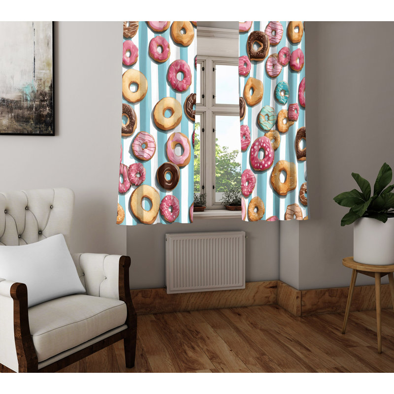 Semi Sheer Curtain Pair, 20" W x 82" L