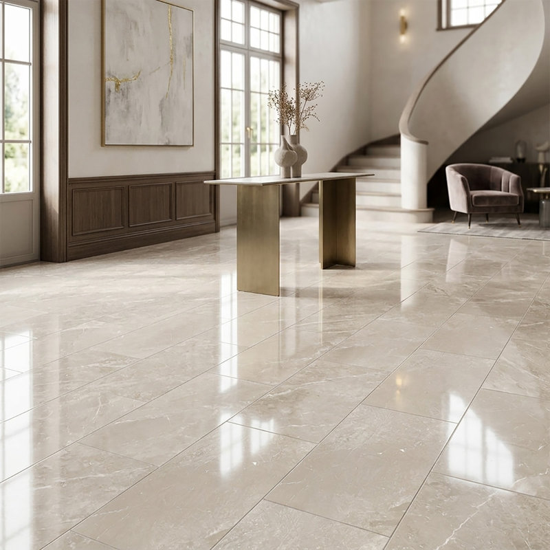 Botticino Polished 12x24 Marble Tile