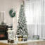 Arbre de Noël artificiel enneigé-935836120