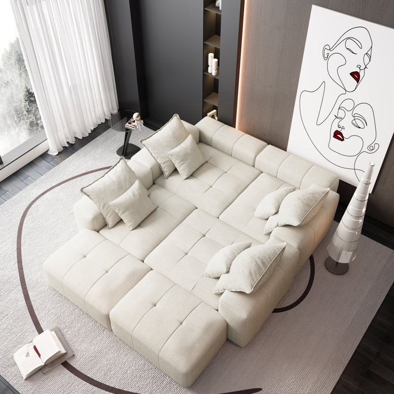 Canapé modulaire surdimensionné Modern, Beige