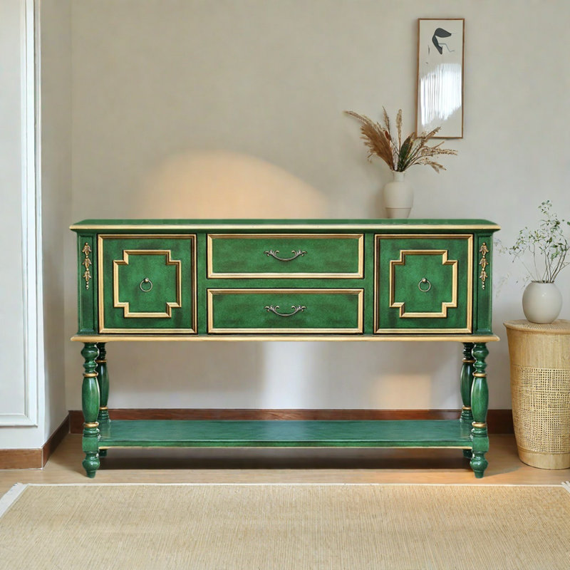 Retro Handcrafted Wooden Sideboard