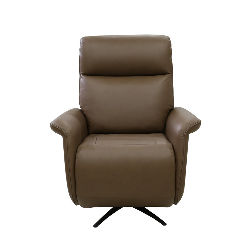 Haven Power Swivel Recliner with Power Headrest, Heat, Massage & Ventilation, Riverstone