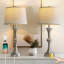 Lampe de bureau simple 28 "avec gradateur tactile USB, salon traditionnel, chambre à coucher et décoration de chevet