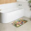 Tapis de bain œuf de Pâques avec œufs à motif floral, antidérapant, pour salle de bain et cuisine, 32 po x 20 po
