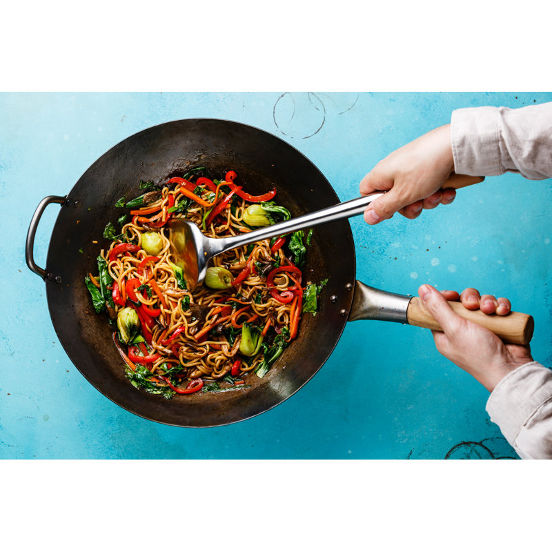 Cooking Noodles - Wrapped Canvas Print, 30cm H x 46cm W x 3.8 cm D