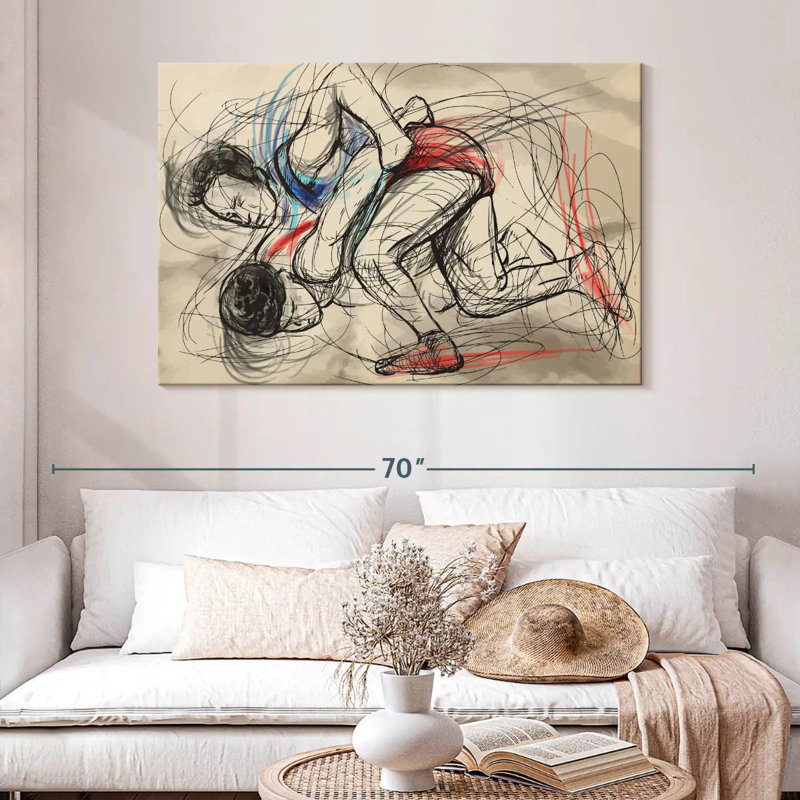 Sirci Wrestling, H 32 po x l 48 po