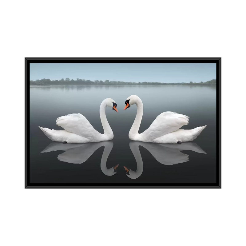 "Together" par Ben Heine-impression d’art graphique, Toile avec cadre noir, Pas de tapis, H 18 po x l 26 po x P 1,5 po