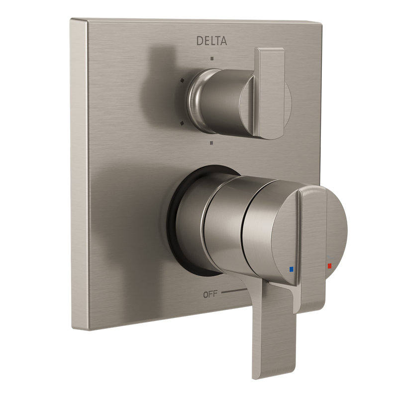 Ara Pressure Balance 17T Series Trim with Double Handle, Stainless