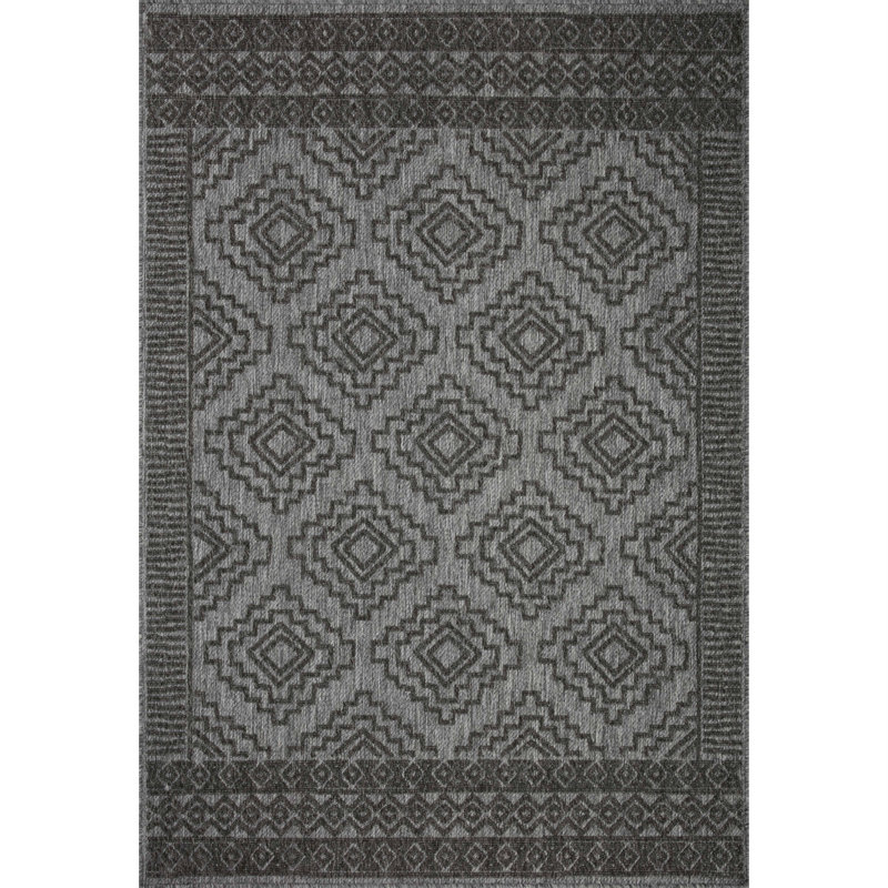 Geometric Indoor / Outdoor Rug, Rectangle 7'10" x 10'10"
