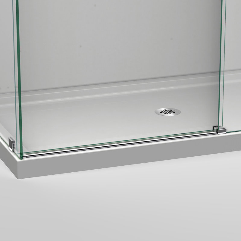 Cabine de douche en acier inoxydable poli DreamLine Enigma Air 34 3/4 po x l 60 3/8 po x H 76 po, Acier inoxydable poli