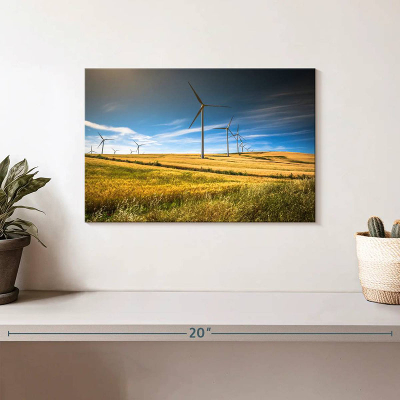 Lilie Wind Turbine Field, 8" H x 12" W
