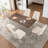 Modern Fabric Upholstered Dining Chairs Armless Side Chairs with Metal Frame For Kitchen Dining Room-1096978259
