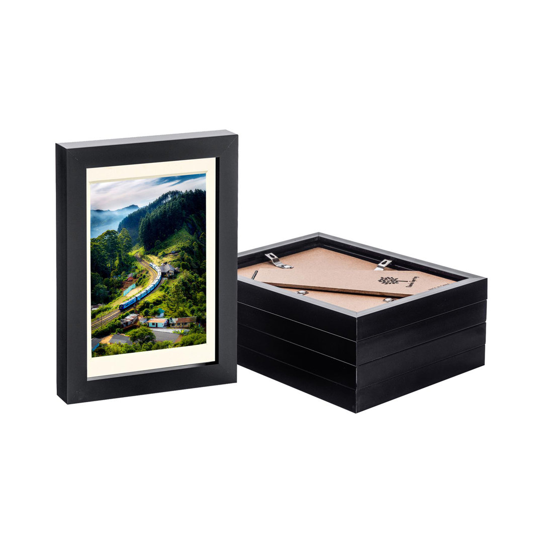 Photo Frames with 4" x 6" Mount - 8" x 10" - Black/Grey