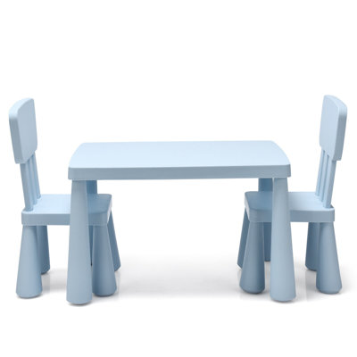 Nila Kids 3 Piece Play Or Activity Table and Chair Set