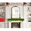 Aubri 120cm Mirrored Glass Console Table with 59x80cm Wall Mirror Set Glam Modern Styles