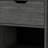 20" Gray Wood One Drawer Nightstand