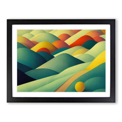 Beaming Spring Meadow Landscape - Single Picture Frame Print