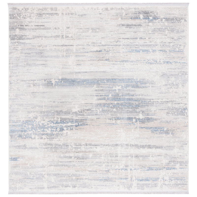 Whisper Performance Abstract Rug, Square 6'7"