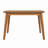Mid Century Modern Dining Table, Solid Wood Kitchen & Dining Room Table for 4, Minimalist Table for Dining Room, Rectangular Dinette Table, Easy Assembly