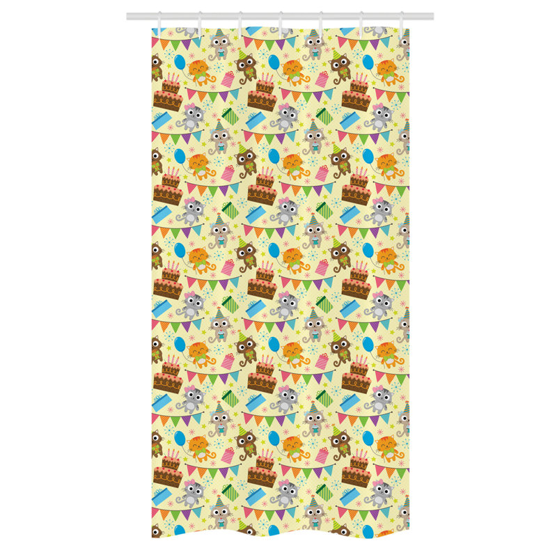 Eatton Shower Curtain with Hooks Included, 72" H x 36" W