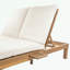 Chaise longue double à 5 positions avec dossier réglable et coussins latéraux pliables-820838076