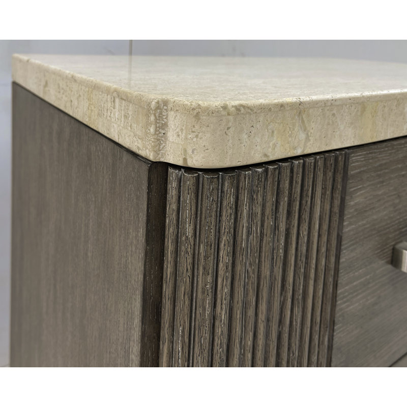 Table de chevet 3 tiroirs Montego