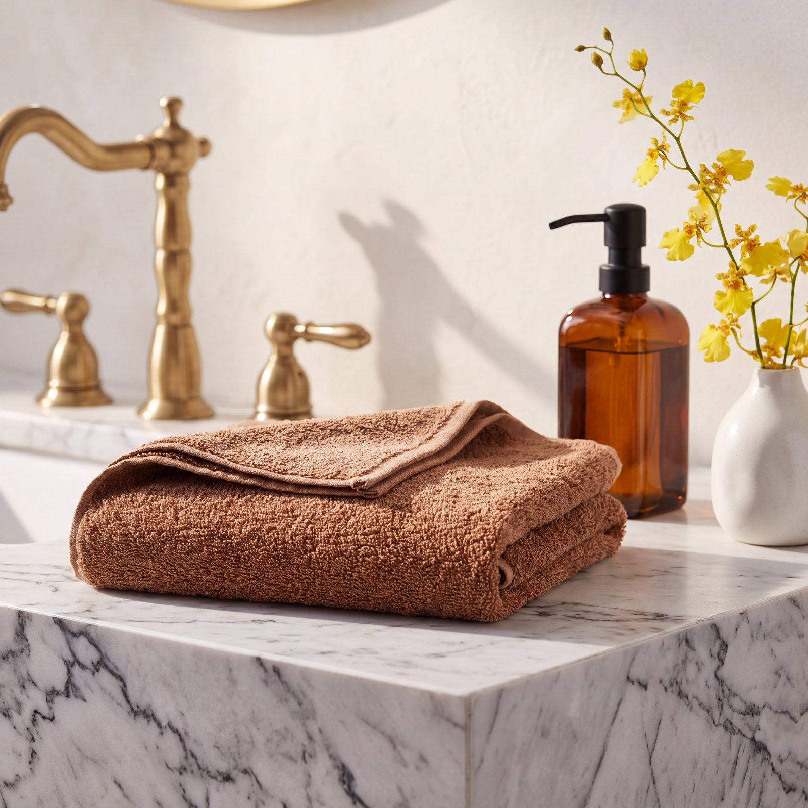 Cloud Loom Organic Cotton Bath Towel, Praline, Bath Towel - 1 Pack