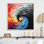Minimalisme arc-en-ciel, rêves prismatiques - art mural arc-en-ciel