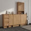 Ensemble d'armoires décoratives en bois avec portes et tiroirs Vowar