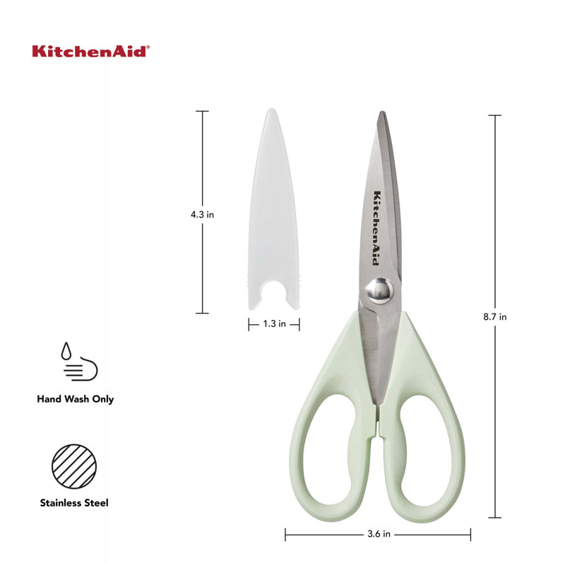 Kitchenaid All Purpose Shears With Protective Sheath, Black, Pistachio