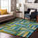 Premium Machine Washable Collett AMF1012 Squares Rug